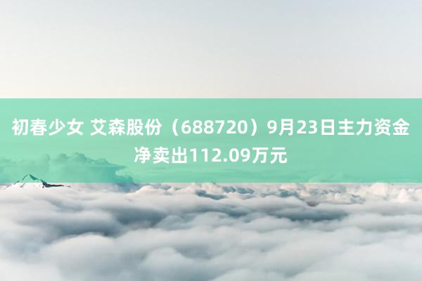 初春少女 艾森股份（688720）9月23日主力资金净卖出112.09万元