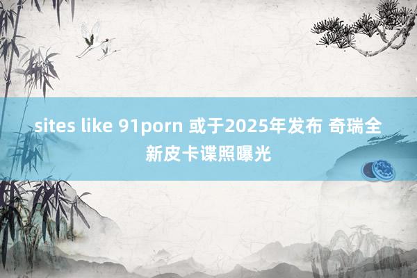 sites like 91porn 或于2025年发布 奇瑞全新皮卡谍照曝光