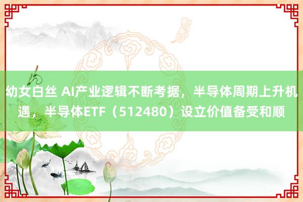 幼女白丝 AI产业逻辑不断考据，半导体周期上升机遇，半导体ETF（512480）设立价值备受和顺