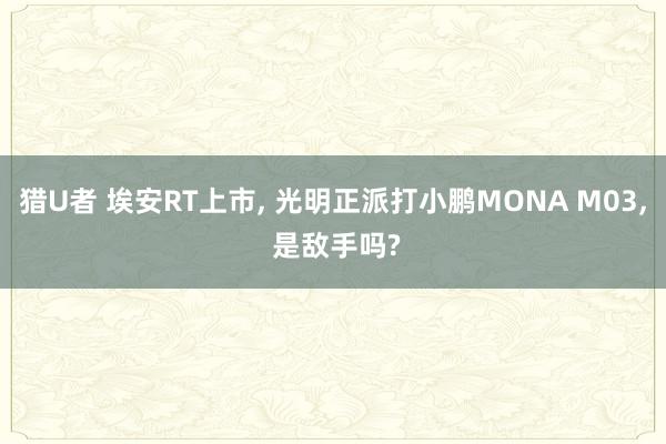 猎U者 埃安RT上市， 光明正派打小鹏MONA M03， 是敌手吗?