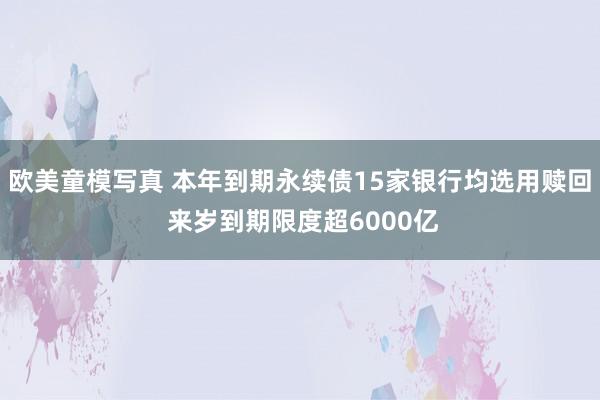 欧美童模写真 本年到期永续债15家银行均选用赎回 来岁到期限度超6000亿