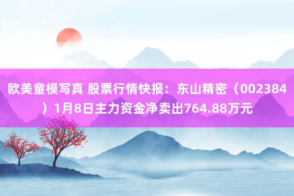 欧美童模写真 股票行情快报：东山精密（002384）1月8日主力资金净卖出764.88万元