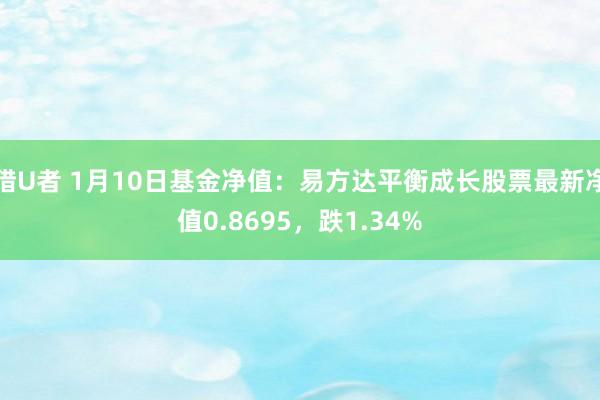 猎U者 1月10日基金净值：易方达平衡成长股票最新净值0.8695，跌1.34%