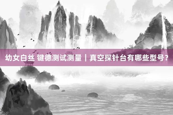 幼女白丝 键德测试测量｜真空探针台有哪些型号？