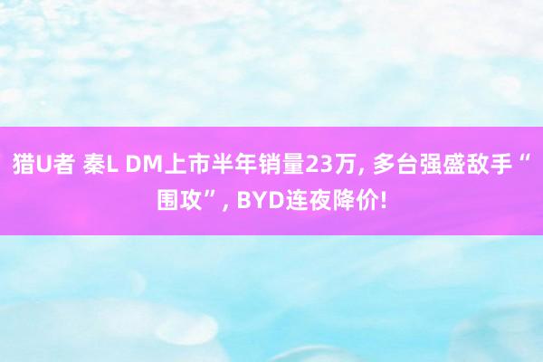 猎U者 秦L DM上市半年销量23万， 多台强盛敌手“围攻”， BYD连夜降价!