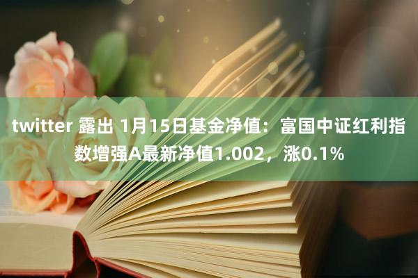 twitter 露出 1月15日基金净值：富国中证红利指数增强A最新净值1.002，涨0.1%